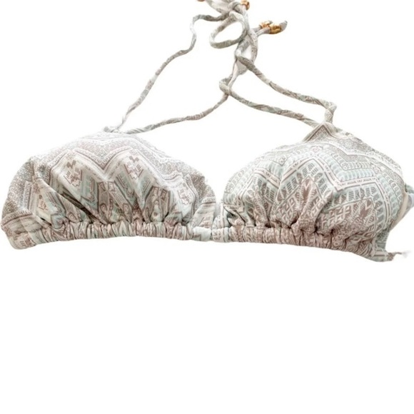Eberjey NWT Surf Spray Mia Triangle Bikini Top Iceberg Blue Size Medium - Picture 7 of 9